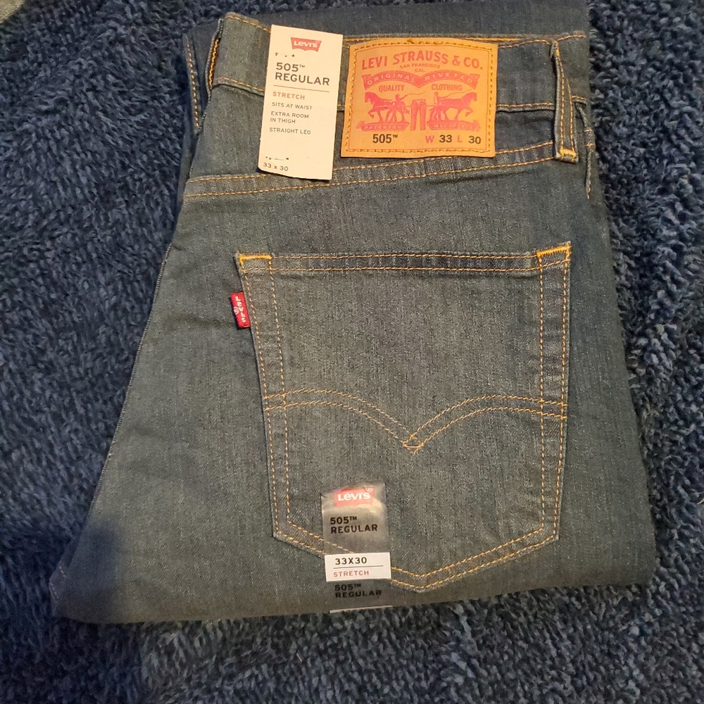 NWT 505 Levis 33x30